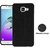 Black Heat Dissipation Hollow Net / Jali Designed Thin Soft TPU Back Case Cover for Samsung A7 2017/ A720 BY MOBIMON
