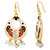 Spargz Simple Beauty Gold Plated Daily Wear White Meenakari Chandbali Hook Earrings For Women AIER 1059