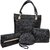 Estoss Handbag Combo of 4 - Black Handbag, Sling Bag, Clutch and Pouch