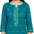 Kvsfab Dark Green Cotton embroidered un-stitched  dress material  KVSSK1037SDRS2