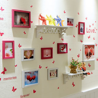 Buy Photo Frames Photo Wall Love Hearts Design Wall Painting With Shelf Baby Bedroom Large Online 1499 From Shopclues Scroll through the poster combinations and be ever popular in bedroom design is decor that creates a sense of calm and harmony: photo frames photo wall love hearts design wall painting with shelf baby bedroom large