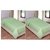 AS Beautiful Plain Design single Bed Top sheet (set of 2 ) - Green