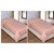 AS Beautiful Plain Design single Bed Top sheet (set of 2 ) - orange