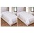 AS Beautiful Plain Design single Bed Top sheet (set of 2 ) - White