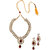 The Pari Gold Plated Red Alloy Necklace Set For Women