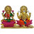 Brass 24 K Gold Plated with Stones Lord Laxmi Ganesha Statue Hindu Goddess Laxmi and God Ganesh Handicraft Idol Diwali Decorative Spiritual Puja Vastu Showpiece Figurine - Religious Pooja Gift Item  Murti for Mandir / Temple / Home / Office