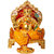 Brass Golden Finish Hindu God Shri Ganesh Statue Lord Ganesha Idol Bhagwan Ganpati Handicraft Decorative Spiritual Puja Vastu Showpiece Figurine - Religious Pooja Gift Item  Murti for Mandir / Temple / Home / Office