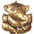 Art N Hub Lord Shri Ganesh Dashboard Accessories  - Brass