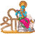 Art N Hub Lord  Bal Gopal  Dashboard Accessories  - Gold