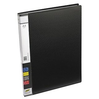 Trio 601A Display File 20 Pockets A4 (Set Of 2, Black)