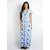 Klamotten White  Blue Long Nighty