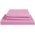 Just Linen 210 TC 100% Cotton Sateen Self Striped, Pink Color, King Size Flat Bedsheet with Pillow Covers
