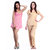 Belle Nuits Women's Satin Combo of Top and Pajama Set and Short Nighty