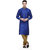 Rg Designers Royal Blue Buti Work Full Sleeves Kurta Pyjama Set