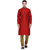 Rg Designers Red Buti Work Full Sleeves Kurta Pyjama Set