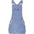Naughty Ninos Girls Blue Printed Dungaree Dress