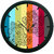 meSleep Multi Colour Wall Clock (With Glass)
