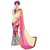 Indian Style Sarees Latest Women's  New Attractive Multi Georgette Designer Sarees pink sisya 414