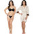 Klamotten Multicolor Satin Plain Nightwear and Bikini Set Combo 221K-209CRM