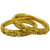 My Design Brass Gold Plated Bangles Set Of 2 For Women And Girls(Size-2.4)
