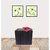 Onlineshoppee Wooden Square Shape Stool/Table Made From Natural Wood Blocks 10 Inch