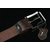 Coffee Color PU Leather Men's Belt with Alloy Buckle Fashionable Men Accessory