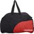 Frazzer Stylish Travel Duffel Bag (Black, Red)