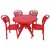 CELLO MIRACLE CHAIR WITH PRESTO TABLE - RED