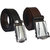 Wholesome Deal Black  Brown Leatherite Clamp Buckle Belt For Mens