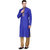 Rg Designers Royal Blue Self Design Full Sleeves Kurta Pyjama Set