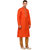Rg Designers Orange Self Design Full Sleeves Kurta Pyjama Set
