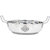 Taluka (9' x 3 Inches approx) Stainless Steel Induction friendly Kadhai Pan Wok for Home Hotel Cooking Purposes Capacity - 1700 ML