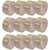 40 microns SINGLE SIDED SELF ADHESIVE TAPES (65 METERS)  (Set of 12, Brown)