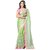 Triveni Green Net Embroidered Saree With Blouse