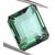 16.85 Ct Certified Emerald Cut Green Amethyst Gemstone