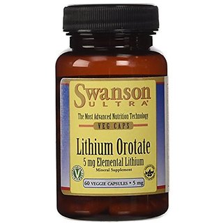 Buy Swanson Lithium Orotate 5 Mg Elemental Lithium 60 Veg Caps Online 1044 From Shopclues
