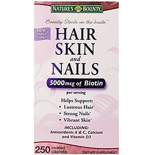 Nature's Bounty Hair Skin And Nails 5000 Mcg Of Biotin