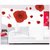 Jaamso Royals 'Romantic Red Rose Wall Stickers' Wall Sticker (PVC Vinyl, 90 cm X 60 cm, Decorative Stickers)