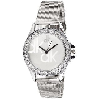 DK Silver Dial Analogue Wrist Watch for Women