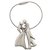 Romantic Couple with Lock Wire Key Chain