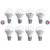 The Royal 5 Watts LED Bulb 5W Cool Day Light (Pack of 8)