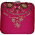 Pink Color Raw Silk Designer Clutch By Fashlly