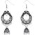 JewelMaze Long Black Oxidised Designer Jhumki Earrings-FAC0702