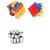 Montez Magic Rubik Cube Puzzle Brainstorming Game (Shengshou Silver Mirror Cube + 3 x 3  4 x 4) Set of 3