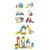 Montez 62 Pcs City Blocks educational wooden toys (Multicolor)