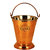 Taluka (5 x 6 inches approx) 2 Steel Copper Bucket - 400 ML with 2 Spoon - Serving Dal, Vegetable, - Home, Hotels, Restaurants, Gift Item