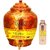 Taluka Apple Design Pure Copper Water Pot Dispenser Matka Water Tank Water Storage Capacity - 16 Liter Weight - 1600 Grams With Set of 1 New Design Bottle 800 ML  Bottle for use Storage Drinking Water 