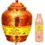 Taluka Apple Design Pure Copper Water Pot Dispenser Matka Water Tank Water Storage Capacity - 16 Liter Weight - 1600 Grams With Handmade Set 1 Copper Bottle 800 ML for use Storage Drinking Water Restaurant Hotel Home Ware Gift Item