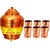 Taluka T-APPLWP-STG6P Copper 16 Liter Water Pot With 6 Copper Glass