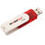 Moserbaer Swivel Pack of 2 8 GB  Pen Drive (Red)